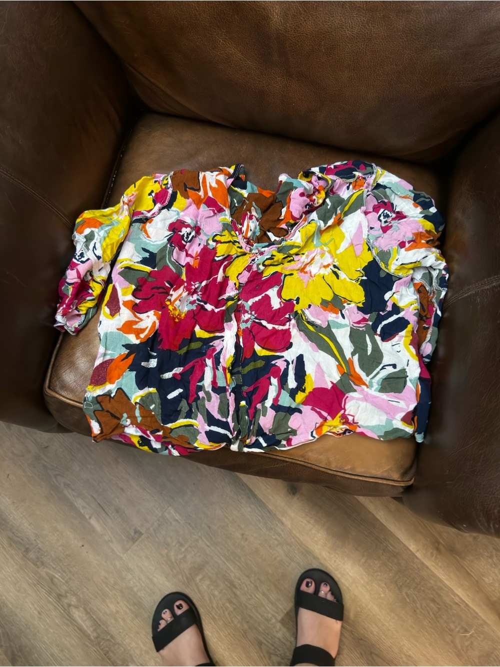 Floral Women’s Top in Multi-Color